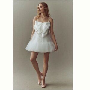Hutch Dramatic Bow Tulle Mini Dress Size 2